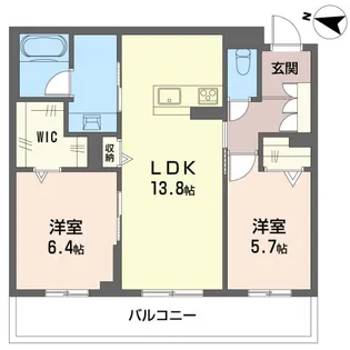 グレイス【1階】の間取り
