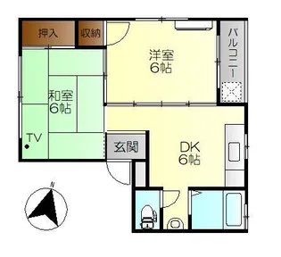 長原ビル【4階】の間取り