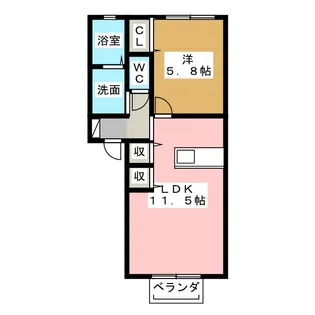 ヴィラーニKounodai【1階】の間取り