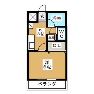 YMO弦巻【3階】の間取り