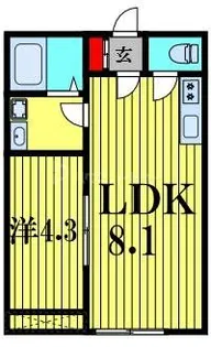 メゾン・ドゥ・アッシュ松戸II【1階】の間取り