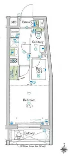 ヴォーガコルテ大森北【5階】の間取り