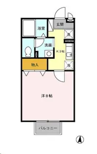 都南ハイツ【2階】の間取り