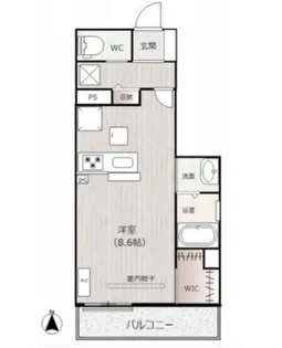 パティオ南方【2階】の間取り