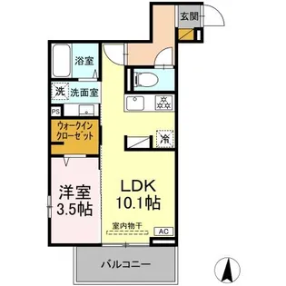 メゾングレイス【2階】の間取り