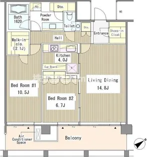 赤坂氷川町レジデンス【15階】の間取り