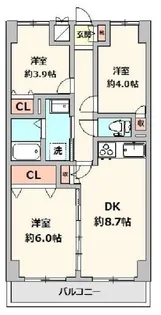 グレイス清水ヶ丘公園2【6階】の間取り