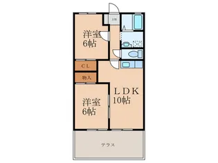 メゾン中曽根【1階】の間取り