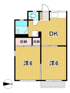 日向ハイツ【2階】の間取り