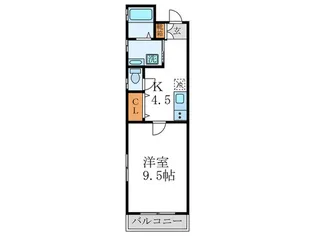カーサ東堀川【1階】の間取り