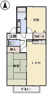 AKハイツ【2階】の間取り