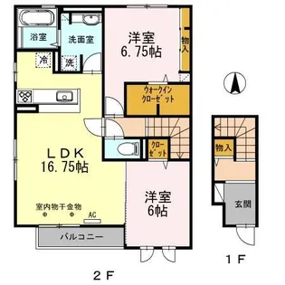 IVER(アイバー)【2階】の間取り