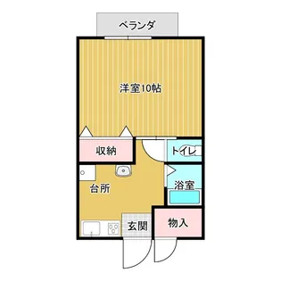 カサブランカI【2階】の間取り