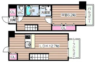 オアシス梅田【10階】の間取り