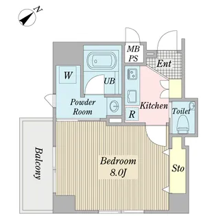 ヒルトップお茶の水【4階】の間取り