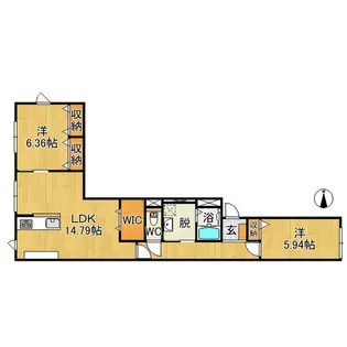 ユアフル早稲田【2階】の間取り