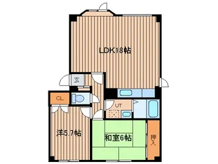 グロワ-ル22【1階】の間取り