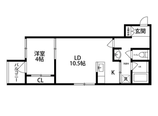 ノア・ノア天神尾西【2階】の間取り