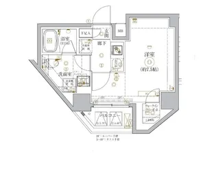 ベルシード門前仲町II【8階】の間取り