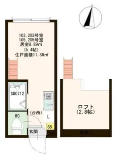 ハーモニーテラス豊玉北【1階】の間取り