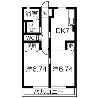パークサイド【2階】の間取り