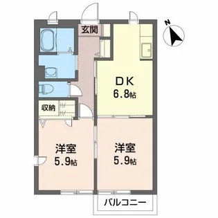 サンベルデ【2階】の間取り