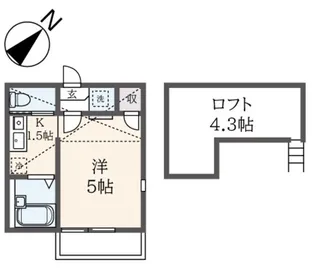大口通壱番館【2階】の間取り