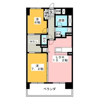 ソレイユG【4階】の間取り