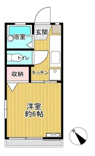 ドエル谷津【1階】の間取り