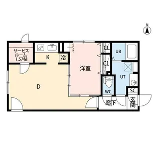 Branche JIYUGAOKA【4階】の間取り