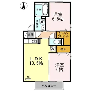 セジュールみのり C【2階】の間取り