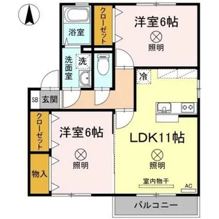 パストラーレ【2階】の間取り