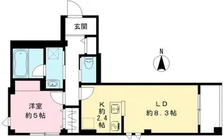 北品川テラス【1階】の間取り