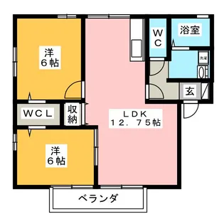 High AvenueII A【2階】の間取り