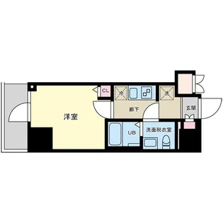 プライマル品川大森海岸【1階】の間取り