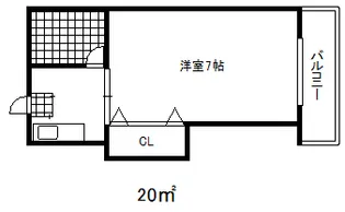 風早ハイツ【1階】の間取り