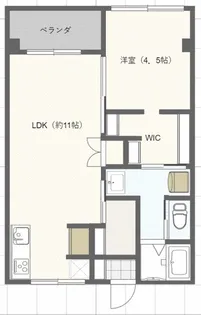 プレジール小杉【1階】の間取り