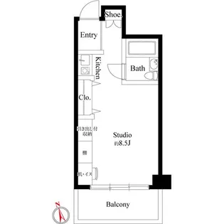 クレセントコート川崎【2階】の間取り