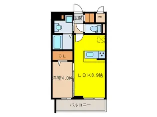 ミルキーウェイ大橋【1階】の間取り