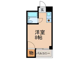 キングスアベニュー流町A【1階】の間取り