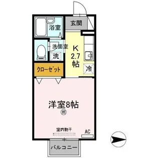アベニューハタダIII【2階】の間取り