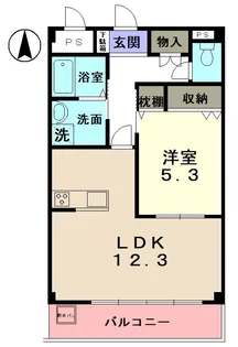 パークヒルズ山吹【1階】の間取り