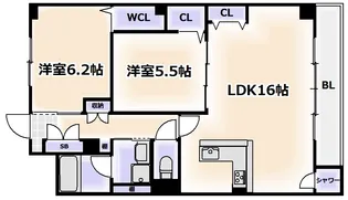 グレースコートシーダーバレー【8階】の間取り