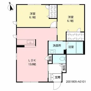 コンフォーザ【1階】の間取り