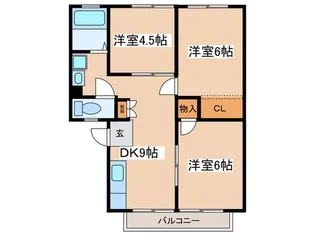 ウィンディア南ヶ丘【1階】の間取り