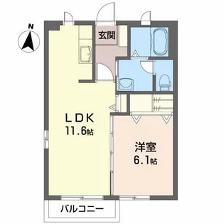 シーラック・タウンB【2階】の間取り
