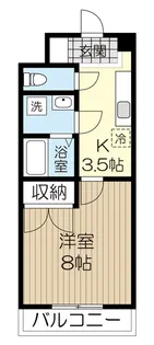 ファミーユ小松島【2階】の間取り