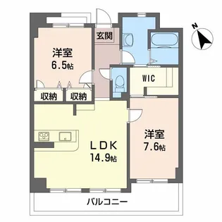 プリム ローズ【4階】の間取り