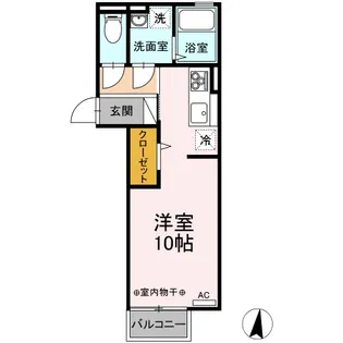 サンリジェール春日新田【2階】の間取り
