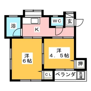 矢野荘【3階】の間取り